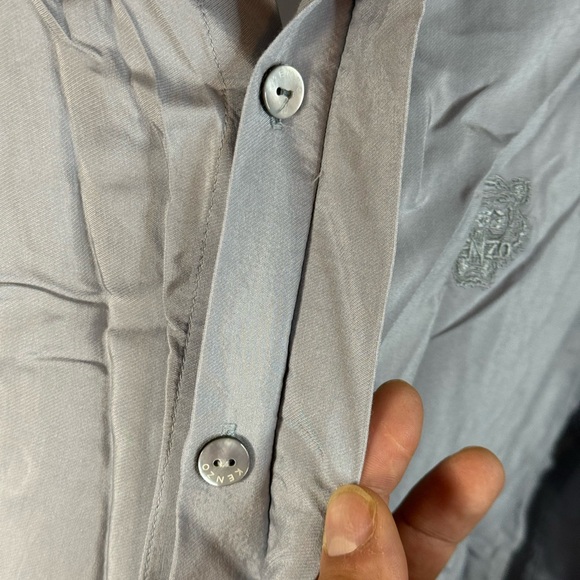 Kenzo Light Gray Button-Up Shirt - Picture 6 of 10
